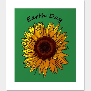 Sunflower for Eco Earth Day Posters and Art